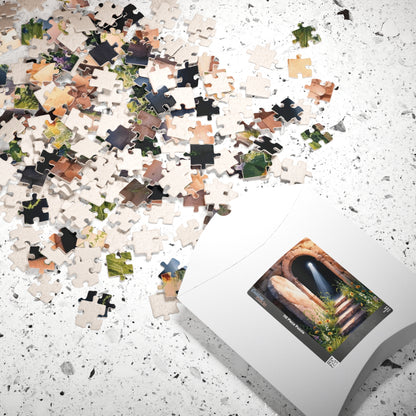 Religious Themed Puzzle, Bible Stone Tomb Puzzle, Christian Puzzle Enthusiasts, Easter Gift, Spiritual Jigsaw, Resurrection Scene Puzzle Puzzle The Puzzle Chest