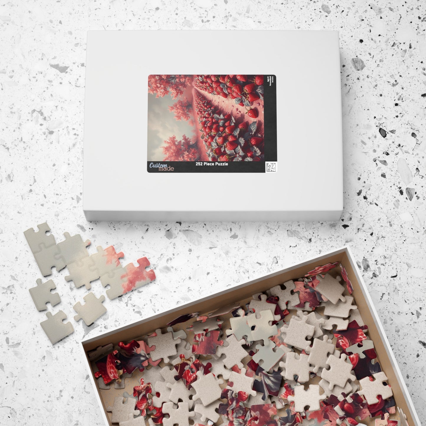 Mystic Strawberry Patch Jigsaw Puzzle (110-1014 Piece) - Surreal Infrared Tones, Enchanting Atmosphere, Dreamlike Puzzle, Fun Family Puzzle The Puzzle Chest