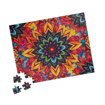 Vibrant Mandala Puzzle - Colorful Abstract Jigsaw Game Puzzle The Puzzle Chest