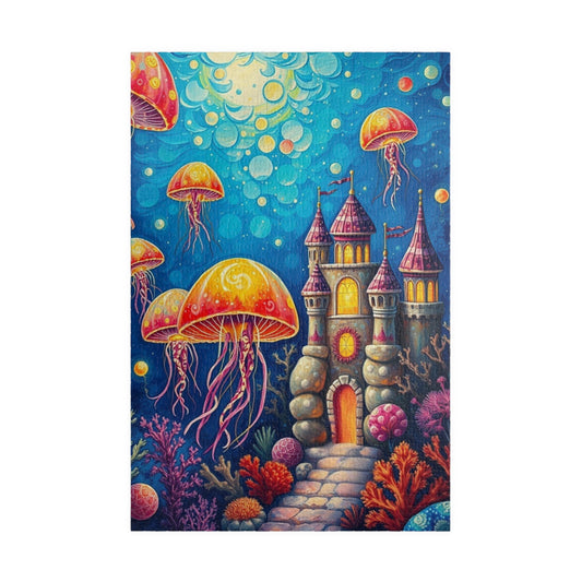 Underwater Kingdom Puzzle, Colorful Ocean Scene Puzzle, Fun Indoor Activity, Family Game Night, Nautical Decor Gift, Kids and Adults 1014 pcs (Vertical) Puzzle The Puzzle Chest