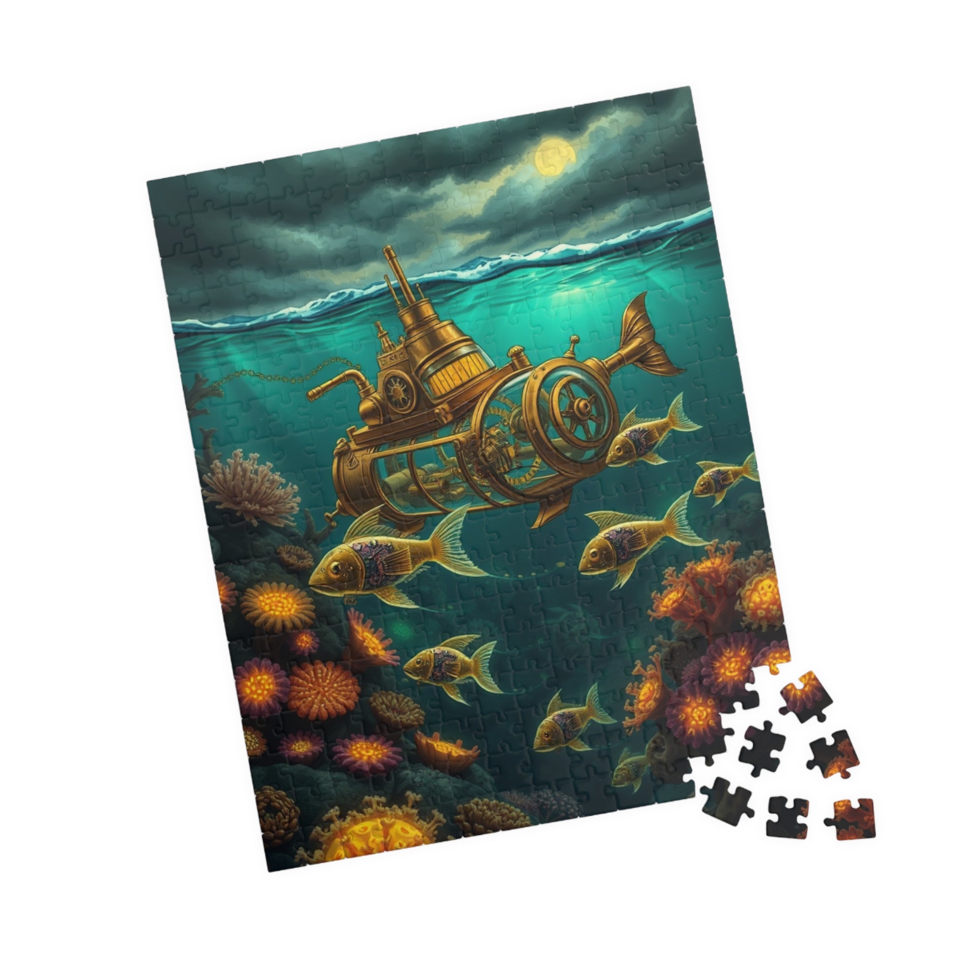Steampunk Underwater Adventure Puzzle - 110 to 1014 Pieces, Perfect Gift for Ocean Lovers, Family Fun, Game Nights, Educational Play Puzzle The Puzzle Chest