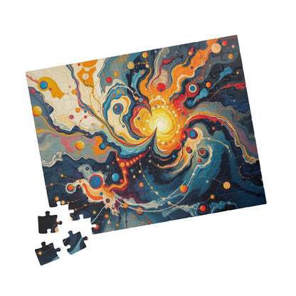 Cosmic Swirl Puzzle - Abstract Art Jigsaw Game for Adults Puzzle The Puzzle Chest