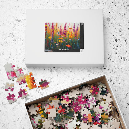 Floral Serenity Puzzle, Jigsaw Puzzle Game for Home Entertainment, Gift for Nature Lovers, Family Night, Mindfulness Activity, Brain Teaser Puzzle The Puzzle Chest