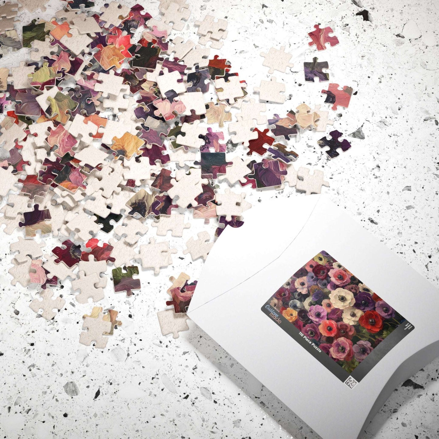 Vintage Anemone Floral Puzzle 110-1014 Piece | Botanical Jigsaw Puzzle