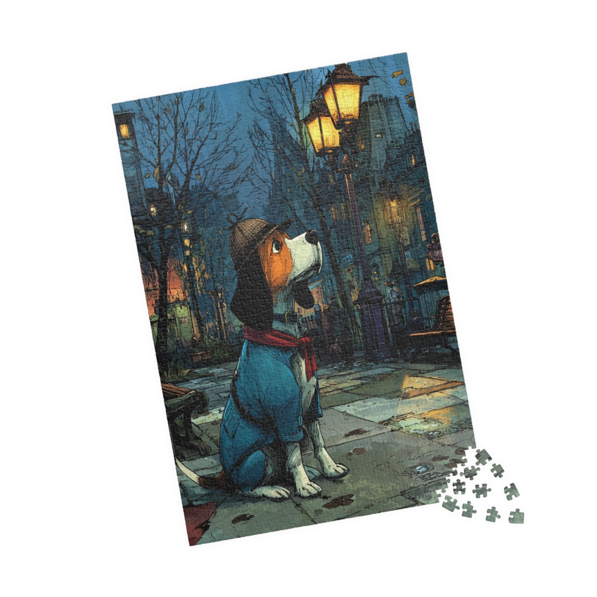 Dog Detective Jigsaw Puzzle - Animal Game, Dog Lover Gift, Family Game Night, Pet-Themed Puzzle for All Ages 1014 pcs (Vertical) Puzzle The Puzzle Chest