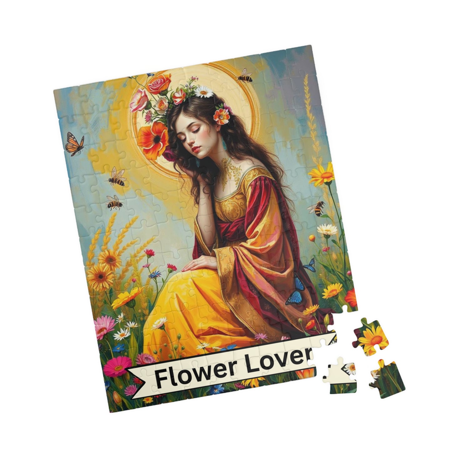 The Flower Lover Jigsaw Puzzle - Tarot Style Game for Floral/Flowers Lovers