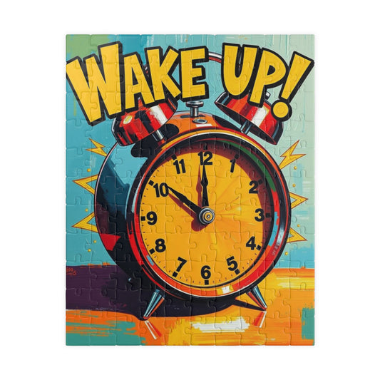 Wake Up! Puzzle, Fun and Bright Pop Art Jigsaw Game for All Ages, Perfect Gift for Adult, Family Game Night Best Home Entertainment 110 pcs (Vertical) Puzzle The Puzzle Chest