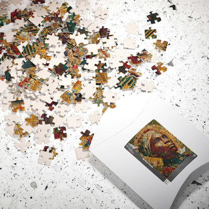 Harriet Tubman Empowering Art Puzzle - Historical Figure Jigsaw, Afrocentric Educational Gift, Black History Month Puzzle The Puzzle Chest
