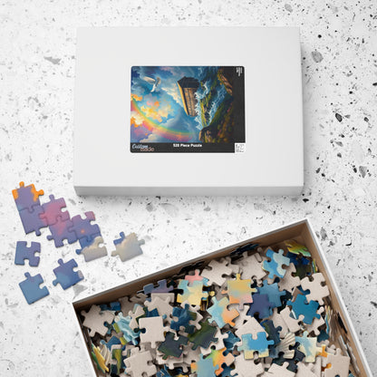Noah's Ark Puzzle, Religious Jigsaw Game, Christian Art Puzzle, Fun Family Activity, Home Entertainment, Faith Based Gift for Kid and Adult