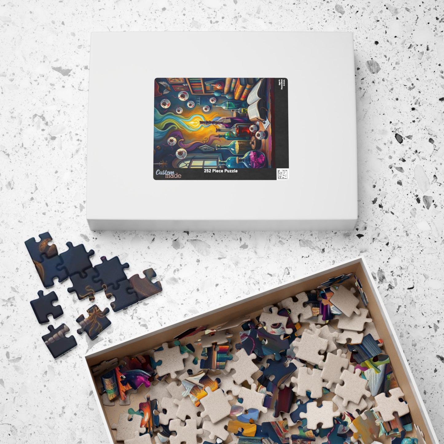 Mystical Potion Lab Jigsaw Puzzle, 110, 252, 520-piece Puzzle for Game Night, Halloween Family or Solo Activity, Gift for Friend