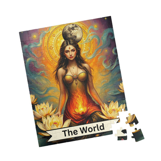 The World Goddess Puzzle - Tarot Card Style Jigsaw 110 - 1014 Pieces, Holiday Birthday Gift for Friends, Family Game Night, Mindful Activity 110 pcs (Vertical) Puzzle The Puzzle Chest