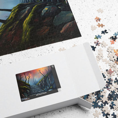 Steps Into Oblivion Jigsaw Puzzle for Adults, Gothic Puzzle, Dark Fantasy Landscape Puzzle Gift for Puzzle Lover, Game Night, Mindful Hobby Puzzle The Puzzle Chest