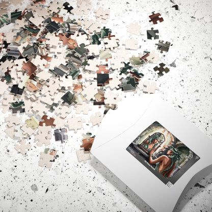 Medusa Stone Lair Jigsaw Puzzle (110, 252, 520, 1014-piece), Greek Mythology Art Game, Mental Challenge Family Activity Entertainment, Hobby Puzzle The Puzzle Chest