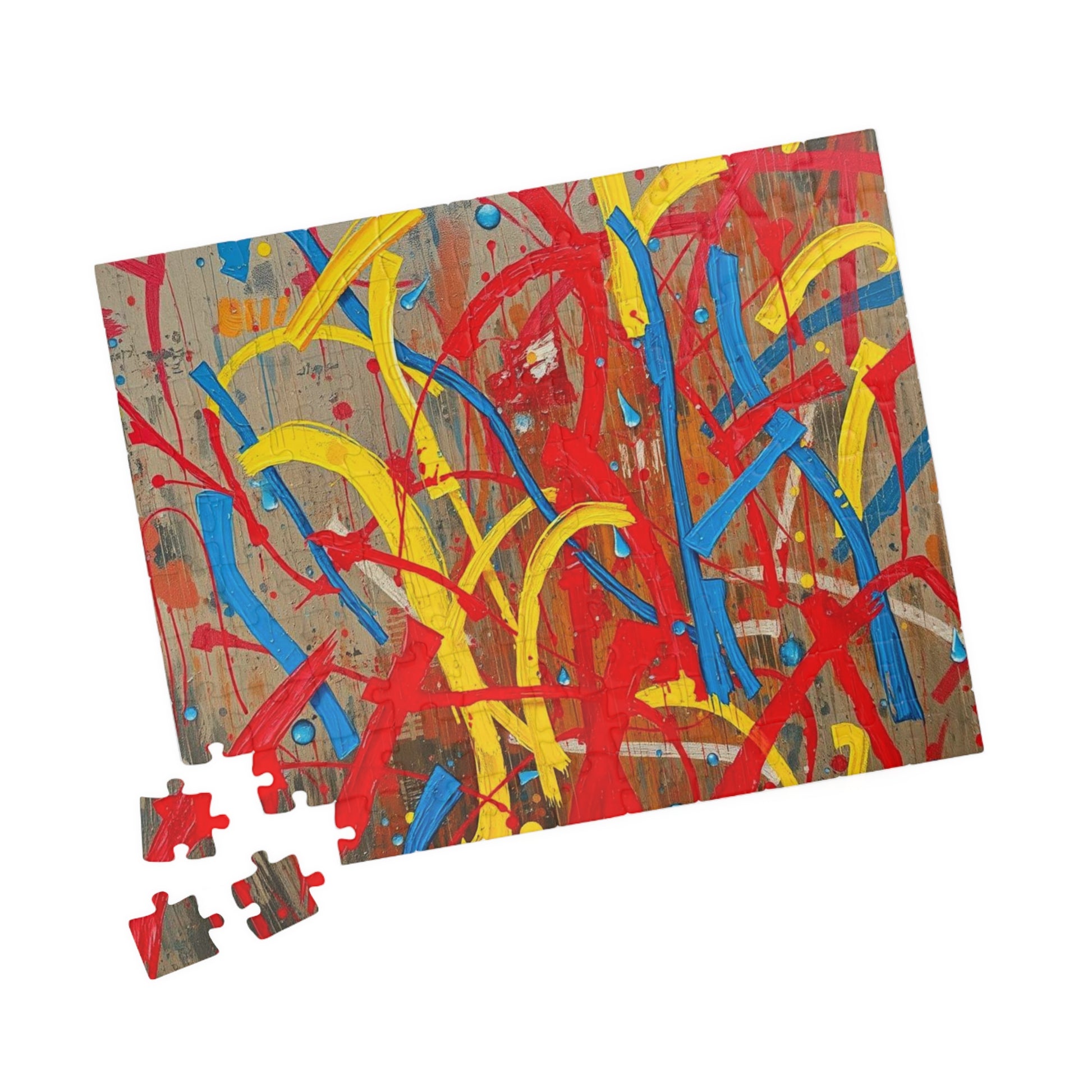 Abstract Colorful Jigsaw Puzzle Game for Adults, Vibrant Wall Art Piece Puzzle The Puzzle Chest