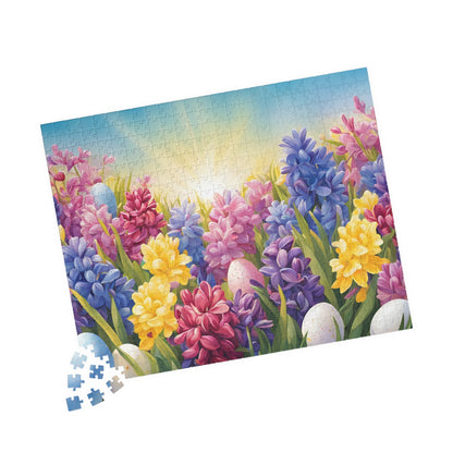 Spring Hyacinths Easter Egg Jigsaw Puzzle, Floral Game for Adult Brain Teaser, Fun Family Activity, Flower Lover Gift for Friends Puzzle The Puzzle Chest