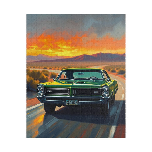 Vintage Car Puzzle - 1966 GTO, Nostalgic Jigsaw Puzzle for Road Trip Lovers, Perfect Gift for Car Enthusiasts, Family Game Night, Mens Gift 520 pcs (Vertical) Puzzle The Puzzle Chest