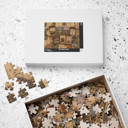 Vintage France Matchbook Puzzle | Paris Travel Memorabilia Jigsaw | French Café Collection Challenge | European Nostalgia Puzzle The Puzzle Chest