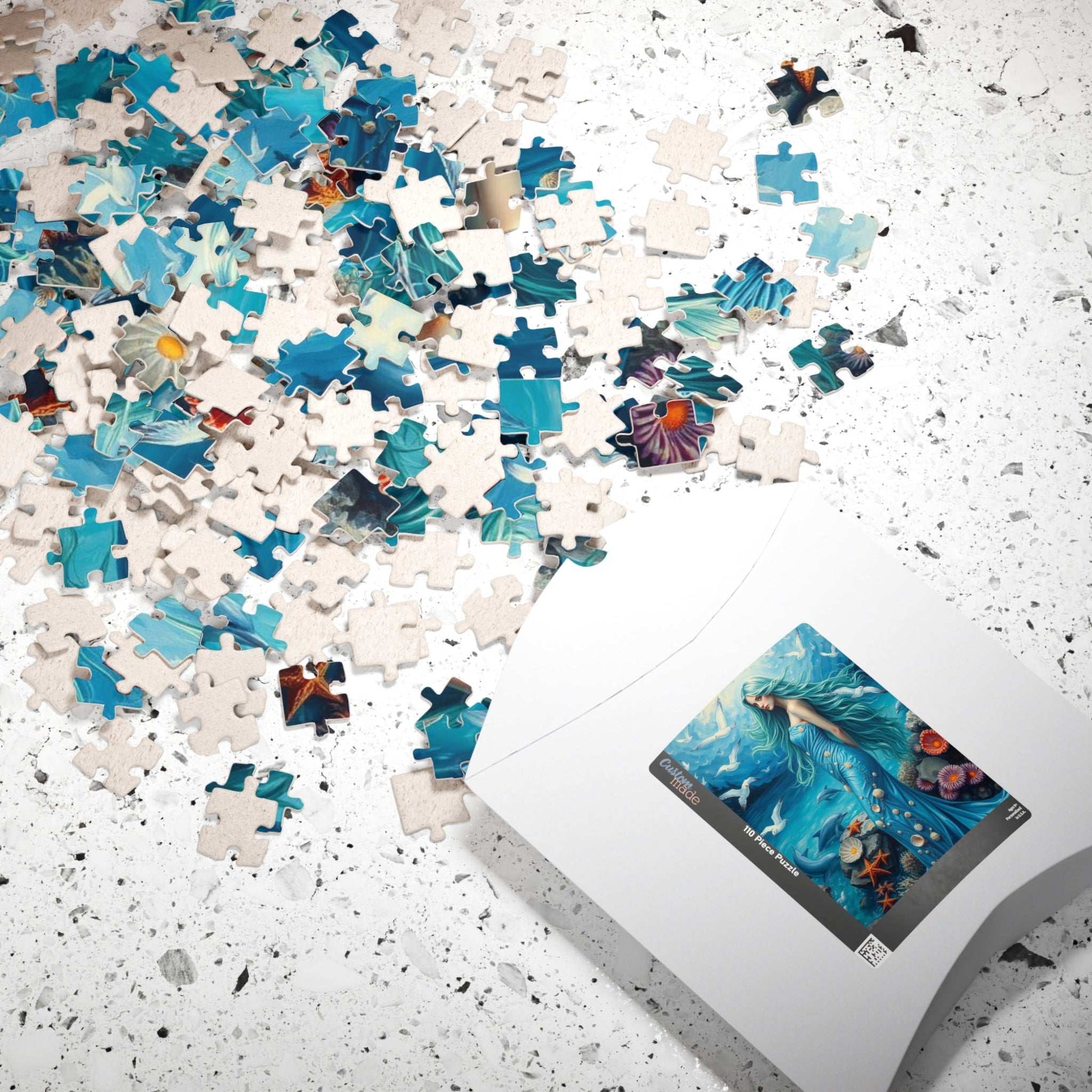 Lady of the Ocean Garden - Seashell Fantasy Jigsaw Puzzle