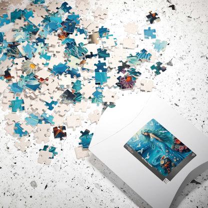 Lady of the Ocean Garden - Seashell Fantasy Jigsaw Puzzle