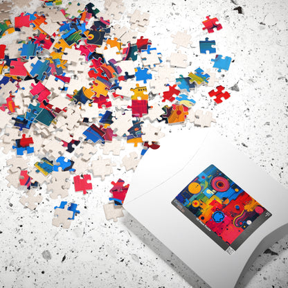 Vibrant Abstract Art Puzzle - Colorful Artwork Jigsaw Puzzle for Adults Puzzle The Puzzle Chest