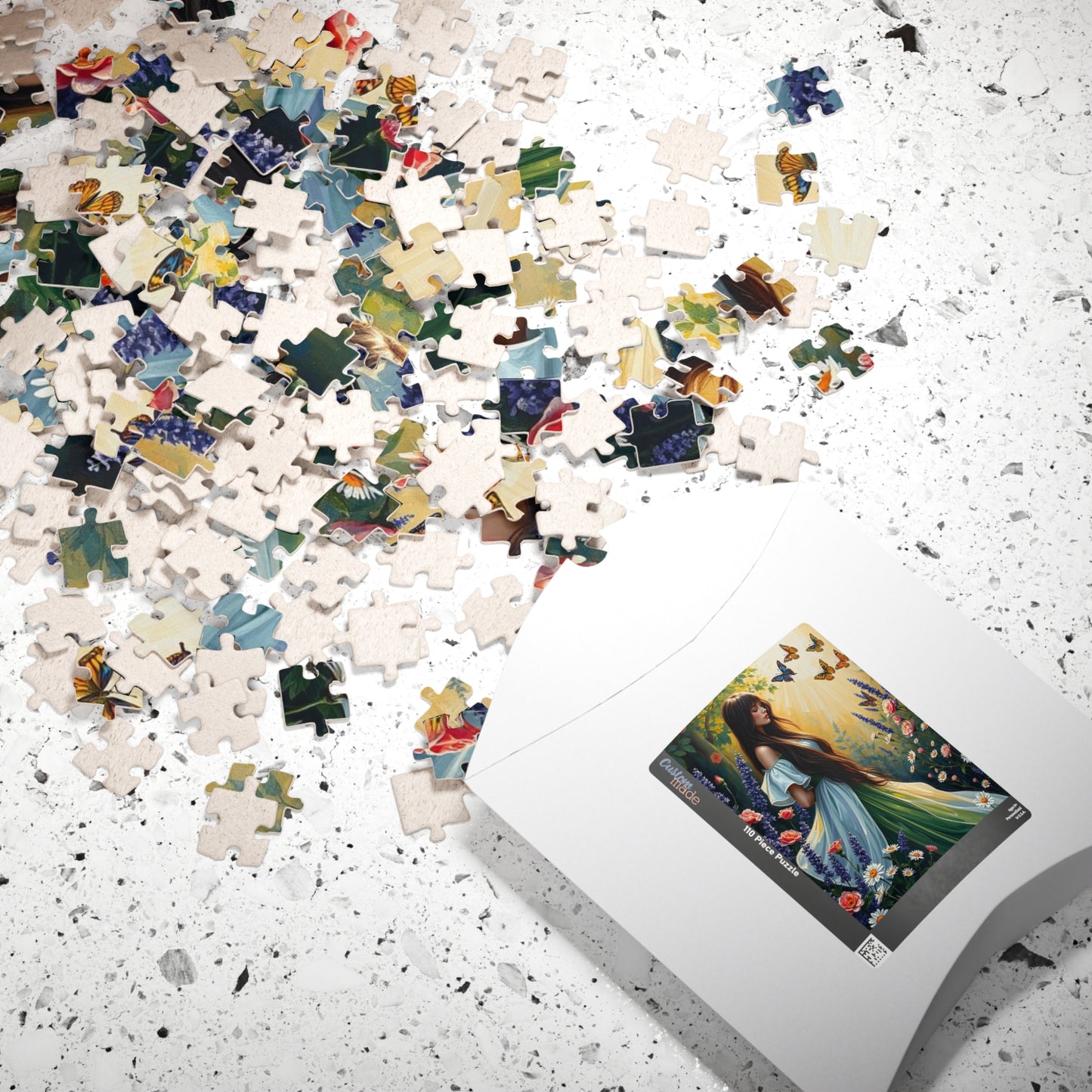 Floral Maiden Jigsaw Puzzle, 110-1014 Piece Nature Theme, Puzzle Lover Gift for Friend, Best Home Entertainment for Family Fun, Brain Teaser