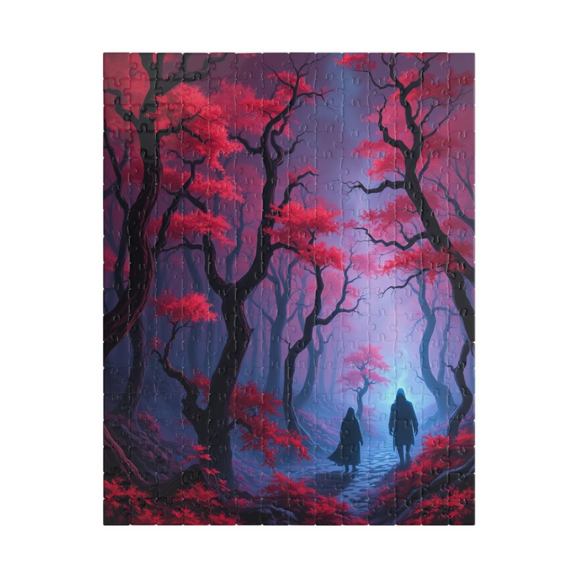 Gothic Puzzle, Dark Forest Jigsaw, 110-1014 Piece, Ghostly Figure, Halloween Fun Activity, Spooky Mystery Game, Challenging Puzzle 252 pcs (Vertical) Puzzle The Puzzle Chest