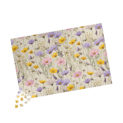 Pastel Wildflower Jigsaw Puzzle, 110-1014 Piece Game for Adults Relaxing Activity, Floral Art Project, Flower DIY Frameable Decor Puzzle The Puzzle Chest