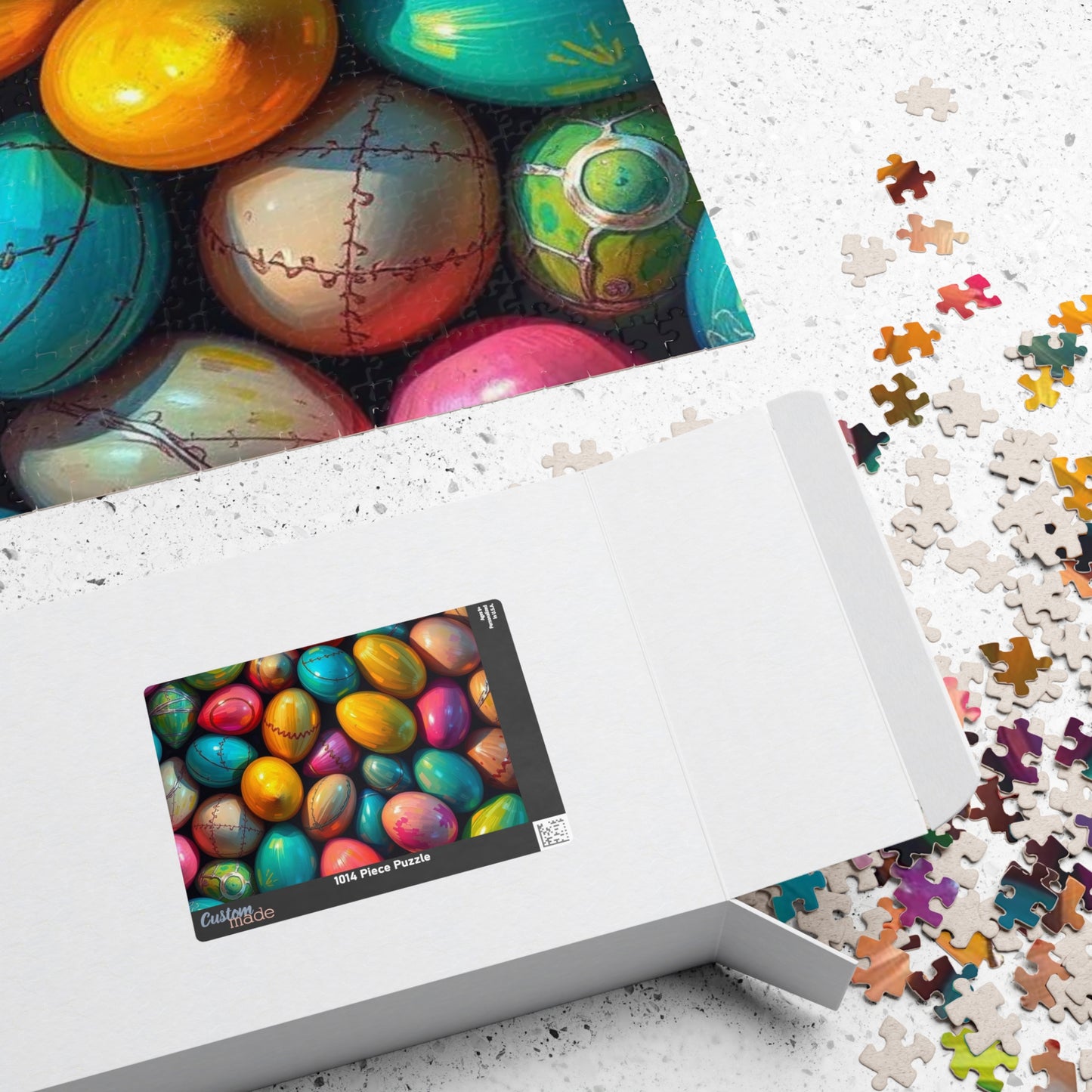 Colorful Easter Egg Puzzle, Collage Puzzle, Spring Puzzle Ideal for Family Activity, Adult DIY Craft, Family Fun Activity, Gift for Friends Puzzle The Puzzle Chest