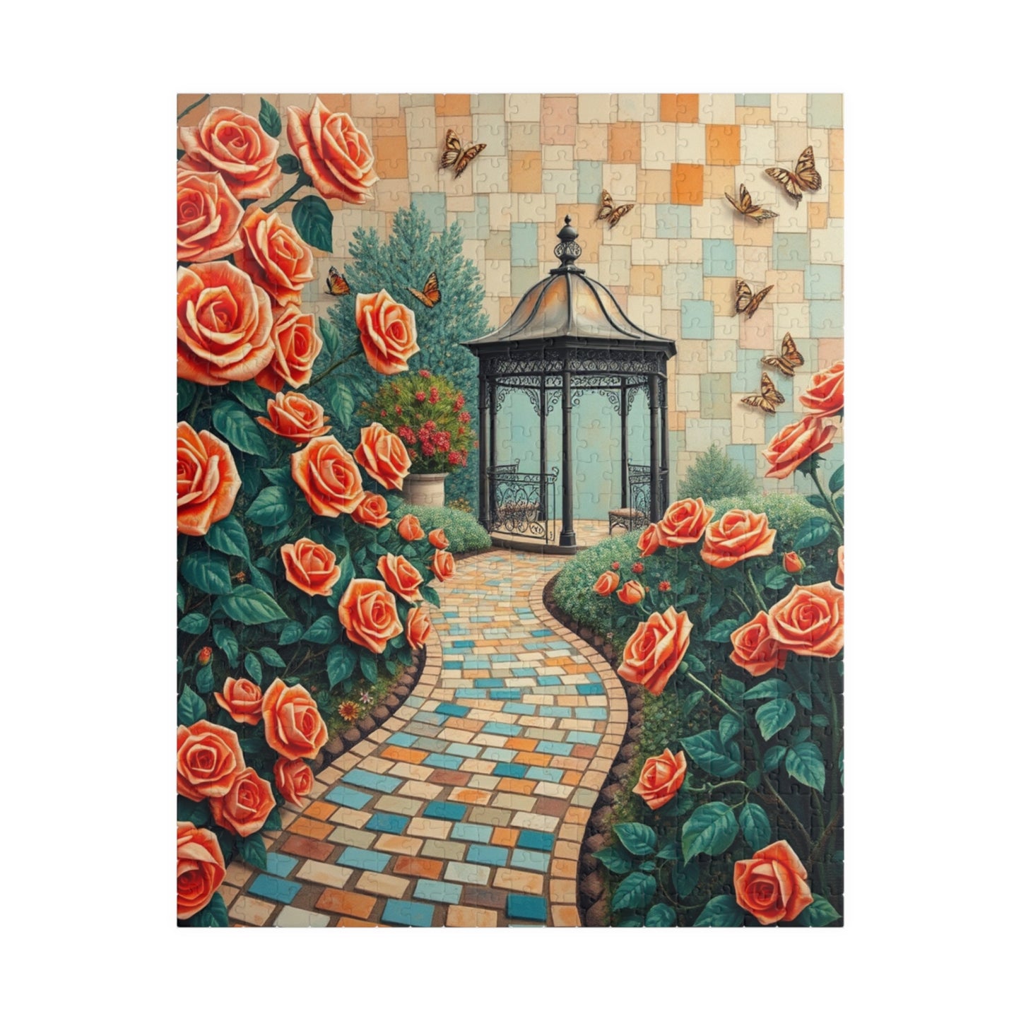 Serenity Garden Jigsaw Puzzle, Relaxing Activity for Adults, Gift for Garden Lovers, Home Entertainment, Mindfulness Activity Brain Teaser 520 pcs (Vertical) Puzzle The Puzzle Chest