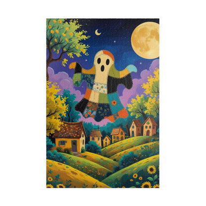 Haunted Village Halloween Jigsaw Puzzle