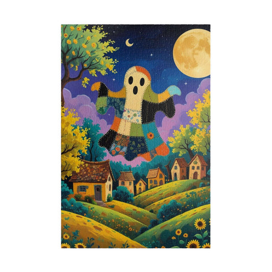 Haunted Village Halloween Jigsaw Puzzle