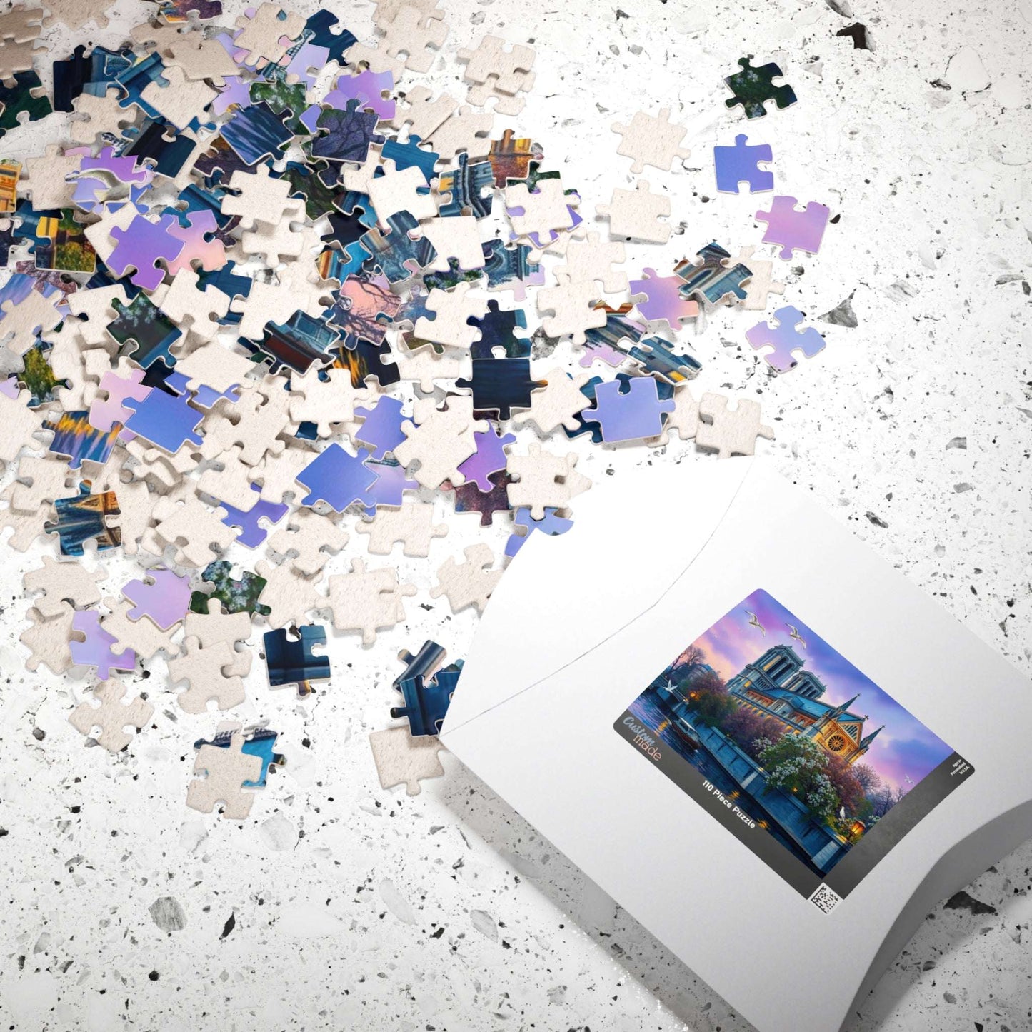 Notre Dame Cathedral Puzzle - Jigsaw of Gothic Church in Paris France, Historic Landmark Puzzle The Puzzle Chest