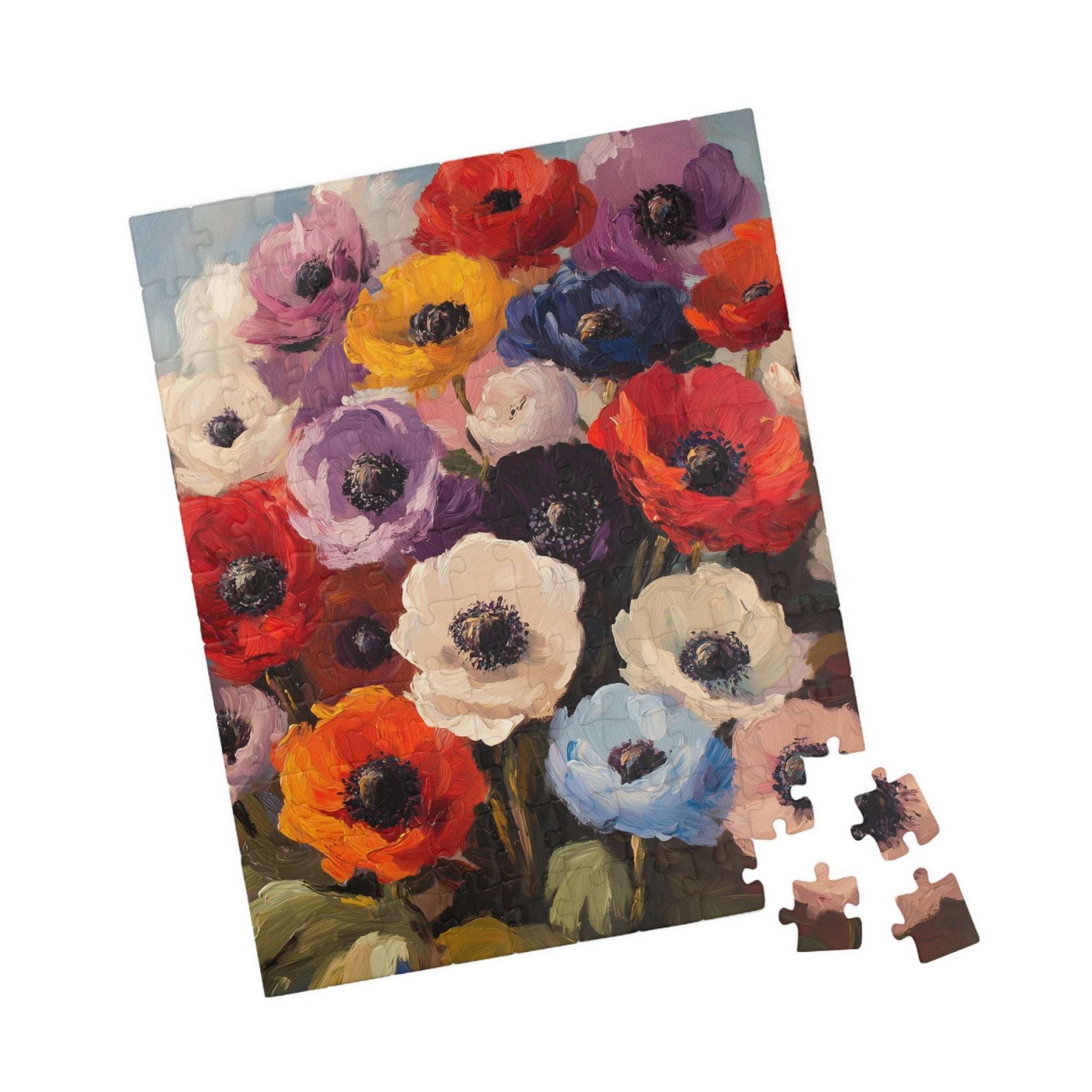 Colorful Anemone Bouquet Puzzle 110-1014 Piece | Floral Jigsaw Puzzle