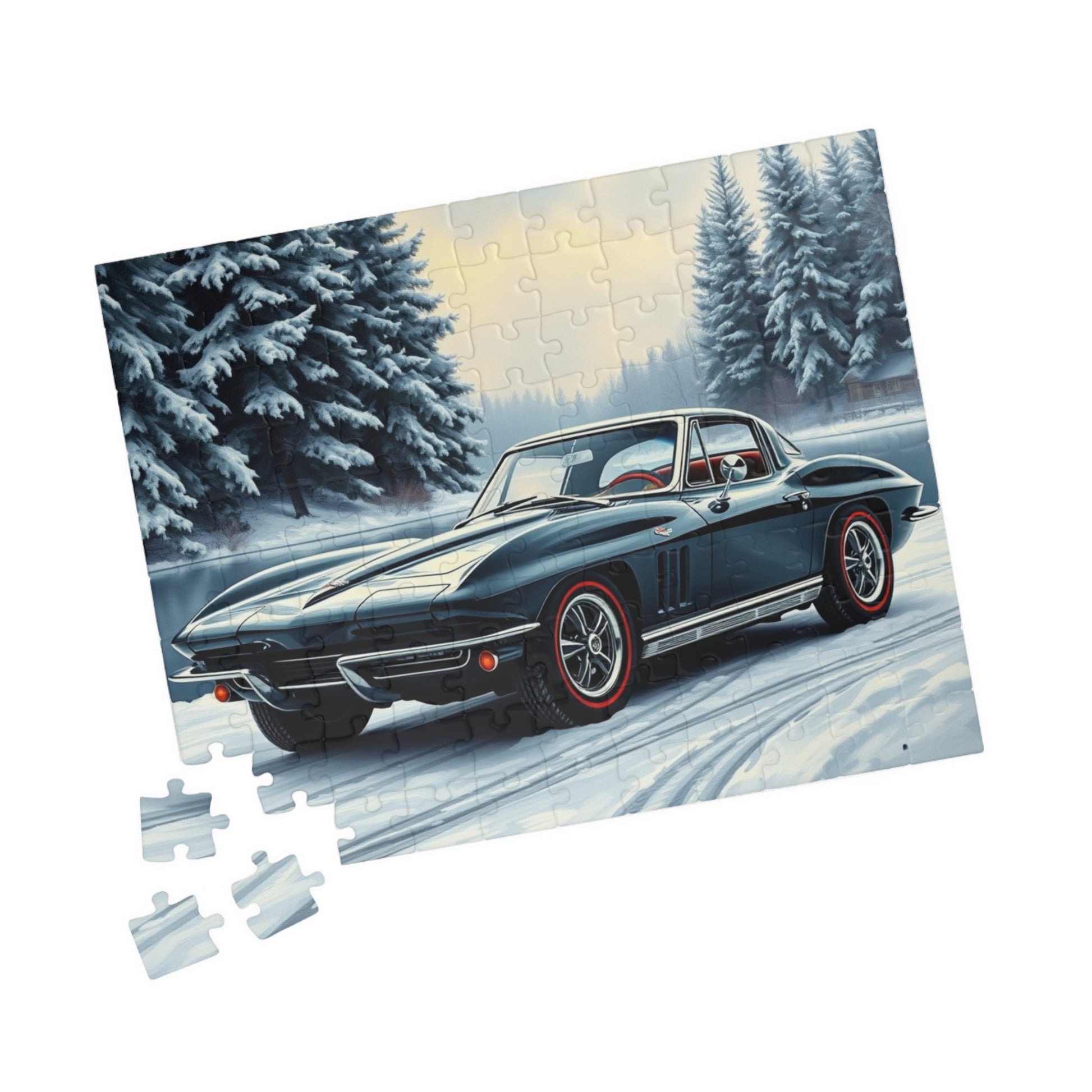 Vintage Car Puzzle Classic 1963 Retro Automobile Friend Gift for Car Lovers Puzzle The Puzzle Chest