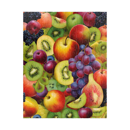 Chaotic Fruit Jigsaw Puzzle - Colorful Collage, 110 252 520 1014 Piece, Fruit Lover Gift for Friends, Family Activity, Creative Hobby 252 pcs (Vertical) Puzzle The Puzzle Chest