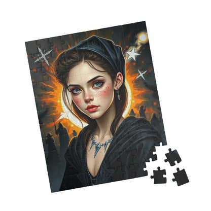 Mystical Woman Portrait Puzzle, Gothic Fantasy Art Jigsaw for Adults, Perfect Holiday Gift for Puzzle Lover, Family Activity or Solo Fun Puzzle The Puzzle Chest
