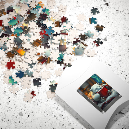 Cozy Polar Bear Jigsaw Puzzle, Winter Vibes Home Entertainment, Fun Family Game, Gift for Adult Puzzle Lovers, Holiday Activity for Animal Lover Puzzle The Puzzle Chest