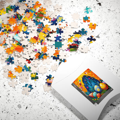 Vibrant Easter Egg Puzzle, Spring Jigsaw Game for Adults, Fun Family Activity, Puzzle Lover Holiday Birthday Gift for Friends, Easter Celebration Puzzle The Puzzle Chest