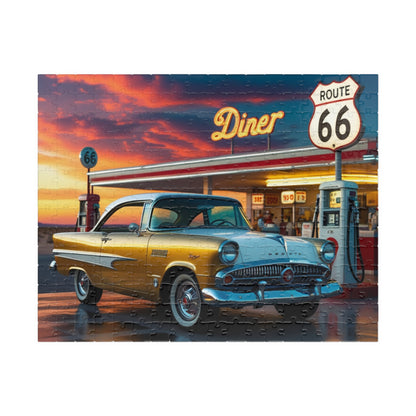 Vintage Car Puzzle - Classic 1959 Adventurer, Nostalgic Auto Scene 252 pcs (Horizontal) Puzzle The Puzzle Chest