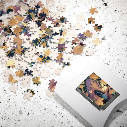 Fairy-Tale Anime Girl Jigsaw Puzzle - Princess with White Pumpkin, Magical Autumn Fantasy Game for Adult Gifts, Family Fun, Brain Teaser Puzzle The Puzzle Chest