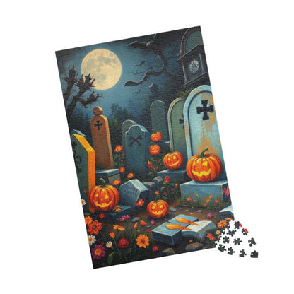 Tomb Tune Parade - Spooky Cemetery Halloween Puzzle, Fall Puzzle for Adults for Family or Solo Fun, Mental Exercise, Gift Idea for Friends