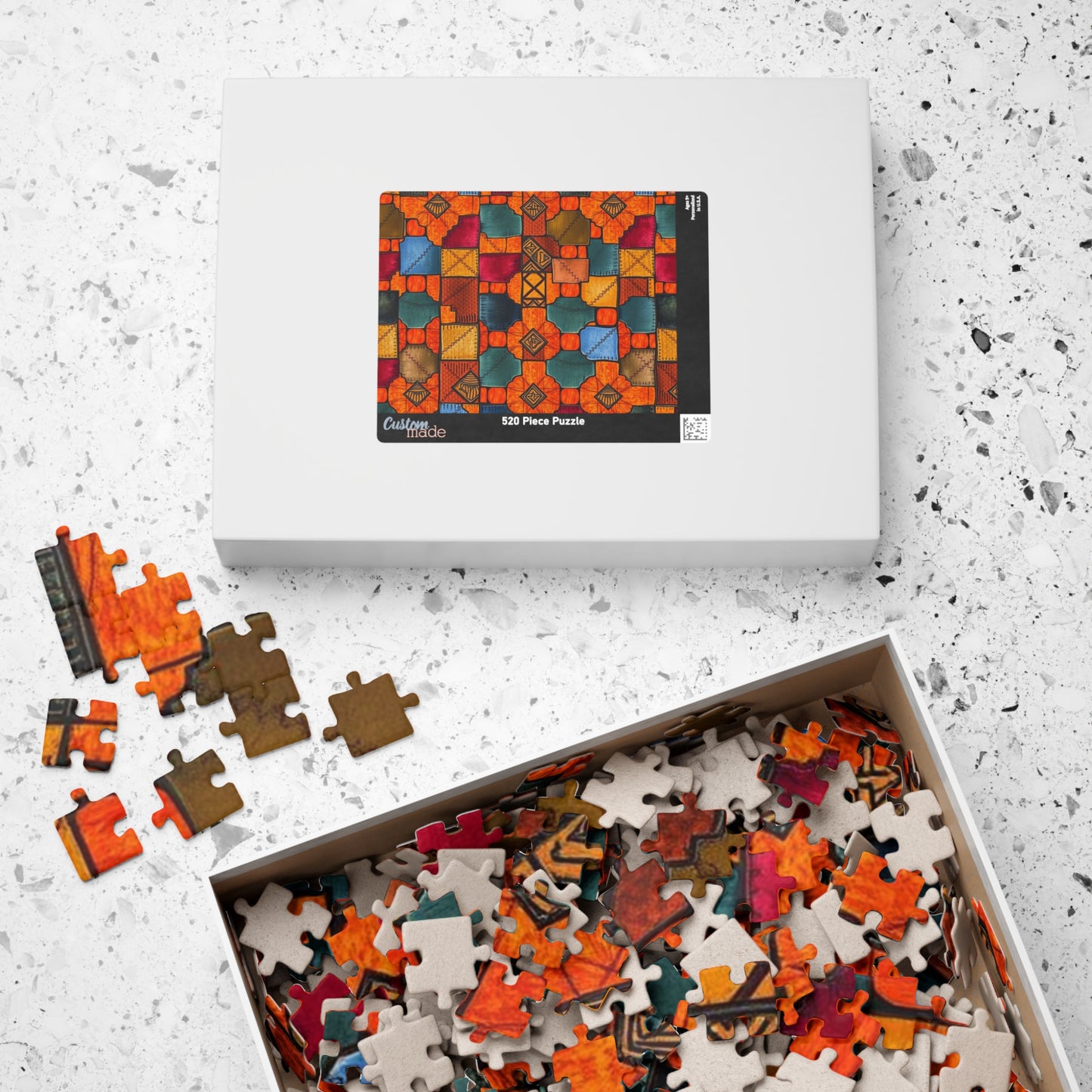 Colorful Geometric Puzzle - Modern Art Jigsaw Game Puzzle The Puzzle Chest