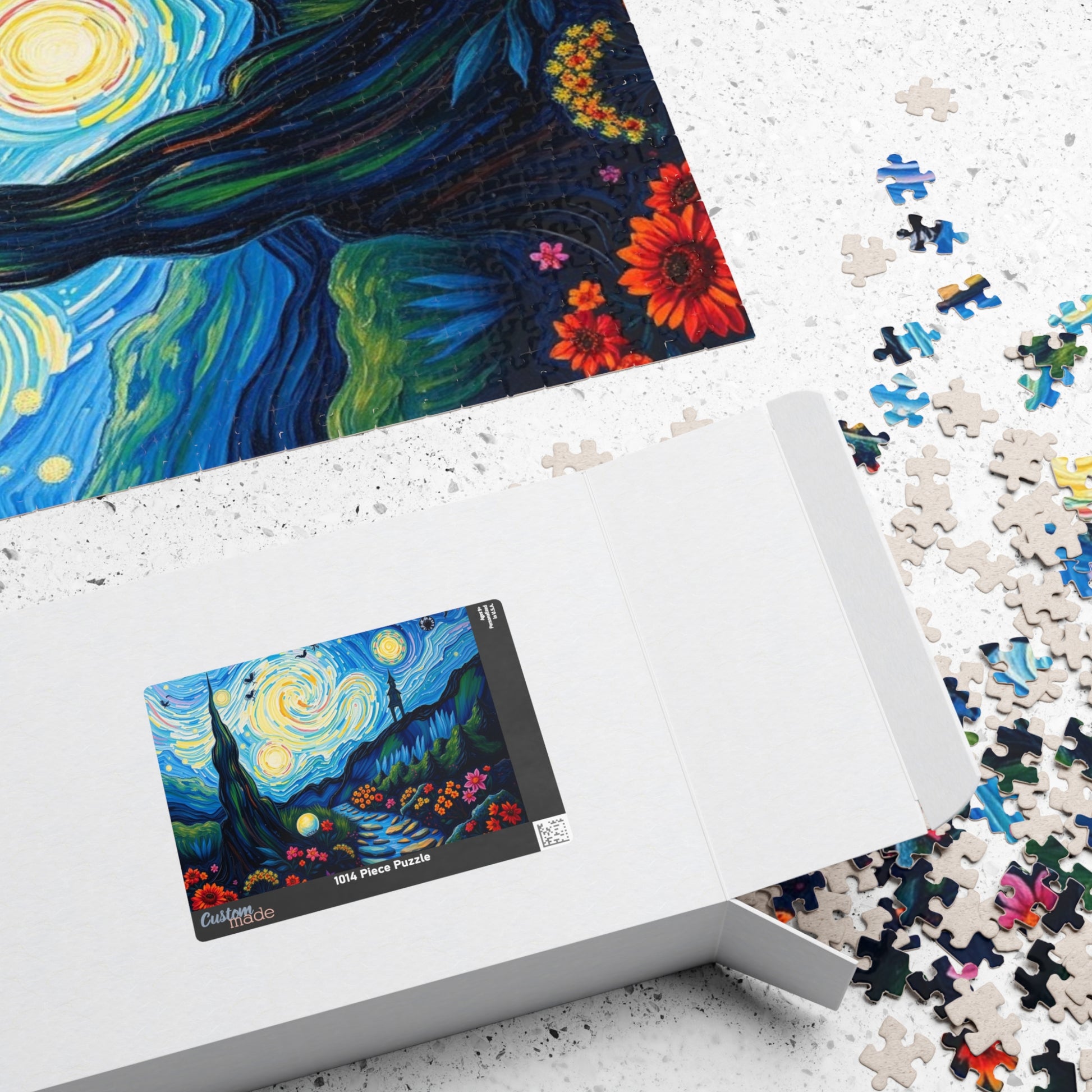 Starry Night Jigsaw Puzzle, Colorful 110-1014 Piece Puzzle for Art Lover, Family Game Night, Home Entertainment, Gift for Puzzle Enthusiasts Puzzle The Puzzle Chest
