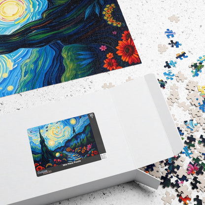 Starry Night Jigsaw Puzzle, Colorful 110-1014 Piece Puzzle for Art Lover, Family Game Night, Home Entertainment, Gift for Puzzle Enthusiasts Puzzle The Puzzle Chest