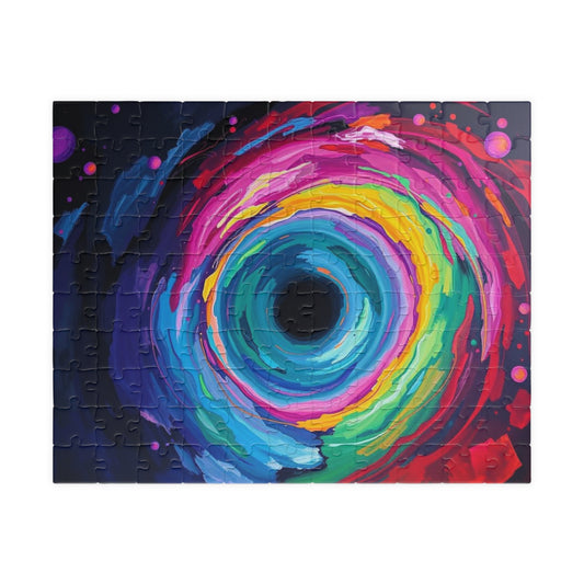 Vibrant Galaxy Puzzle, Colorful Abstract Jigsaw for Family Fun, Home Entertainment, Gifts for Puzzle Lover, Creative Activity 110 pcs (Horizontal) Puzzle The Puzzle Chest