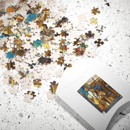 Crafting Mouse Sewing Room Puzzle | Animal Jigsaw Puzzle 110/252/520/1014-Piece Puzzle The Puzzle Chest