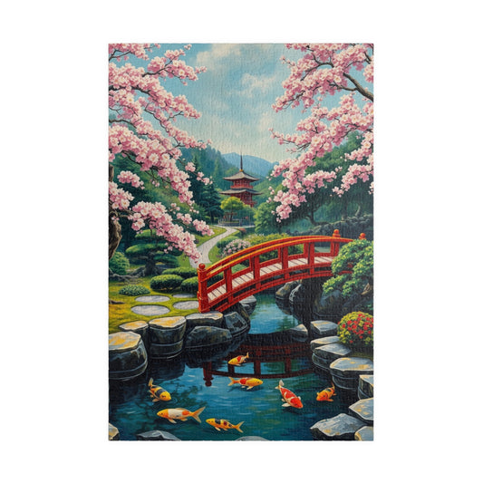 Serene Garden Puzzle, Relaxing Jigsaw for Nature Lovers, Unique Gift for Home, Mindfulness Activity, 1014-piece Puzzle 1014 pcs (Vertical) Puzzle The Puzzle Chest