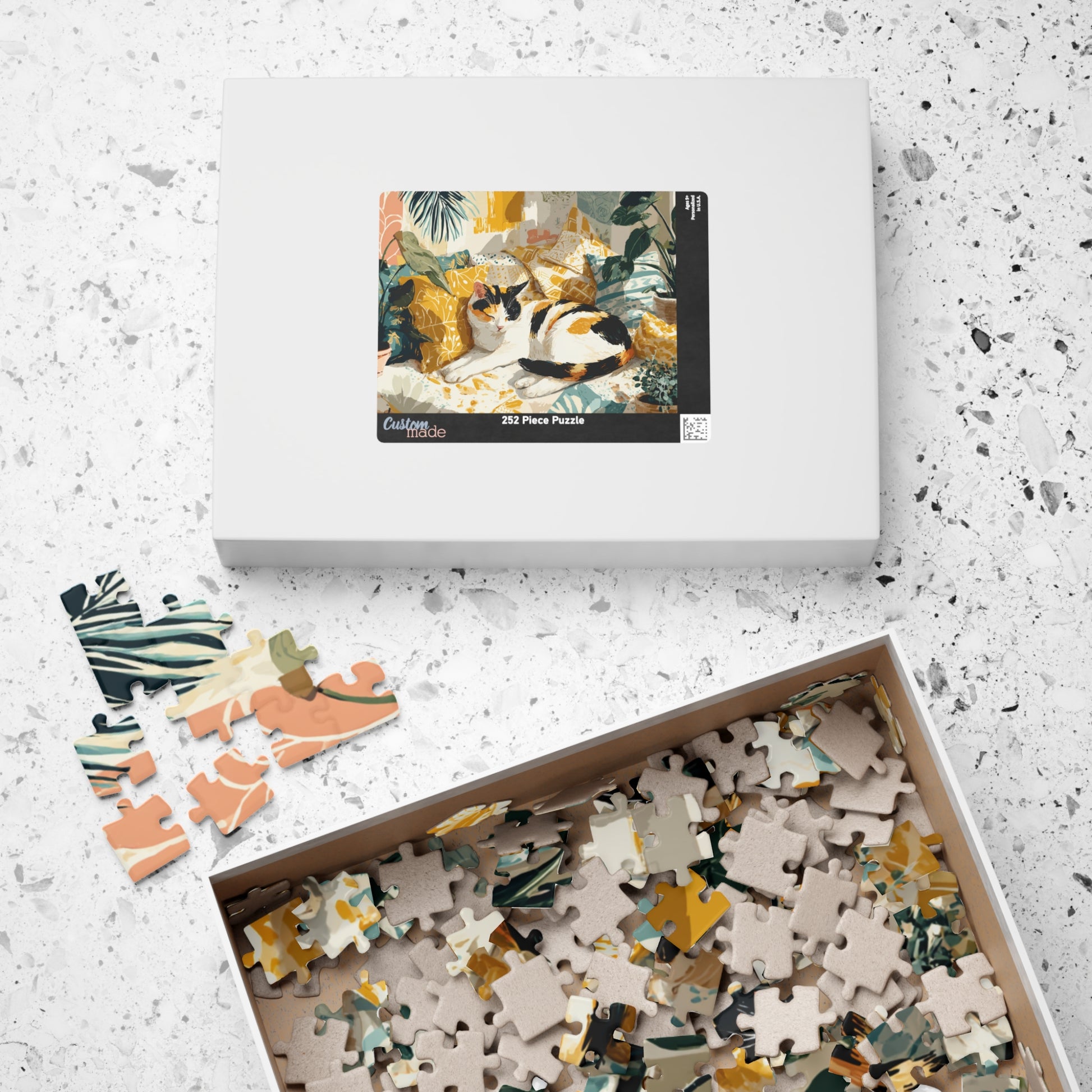 Golden Afternoon Cat – Fauvist Animal Art Puzzle with Sunny Room Scene, Matisse-Inspired Design Puzzle The Puzzle Chest
