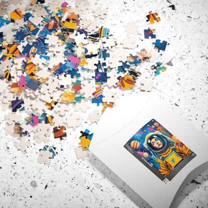 Colorful Astronaut Puzzle, Pop Art Space Themed Jigsaw Game, Best Gift for Space Lover, Mindfulness Activity, Fun Family Home Entertainment Puzzle The Puzzle Chest