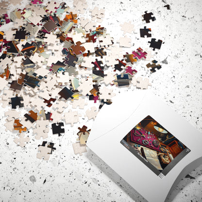 Jewelry Maker Workbench Jigsaw Puzzle, Intricate Beads, Gems and Crafting Scene, Detailed Crafting Table Design, Mindful Hobby, DIY Crafters Puzzle The Puzzle Chest